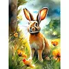Diamond Painting -DIY Round Drill Rabbit in the Forest