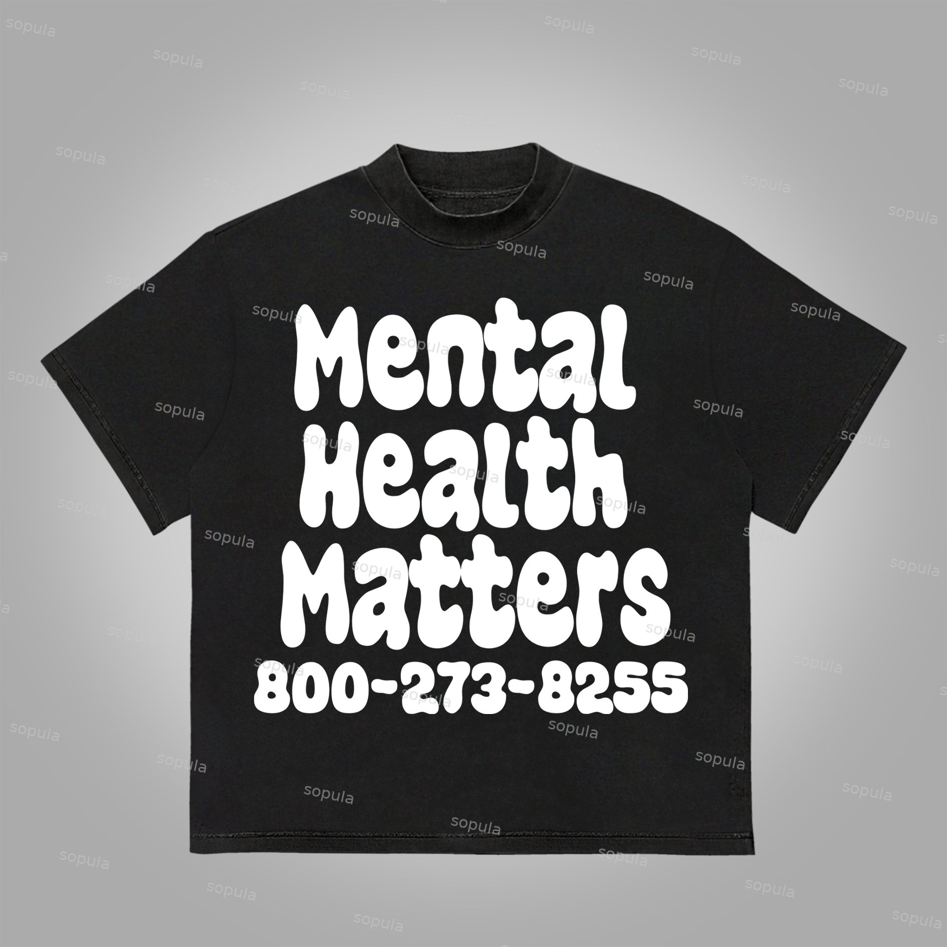 Sopula Vintage Mental Health Matters Graphic Print Cotton T-Shirt - Sopula｜Premium Graphic Tees & Graphic Clothing