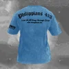 Philippians 4:13 Washed Cotton Gym T-shirt by Inlyline
