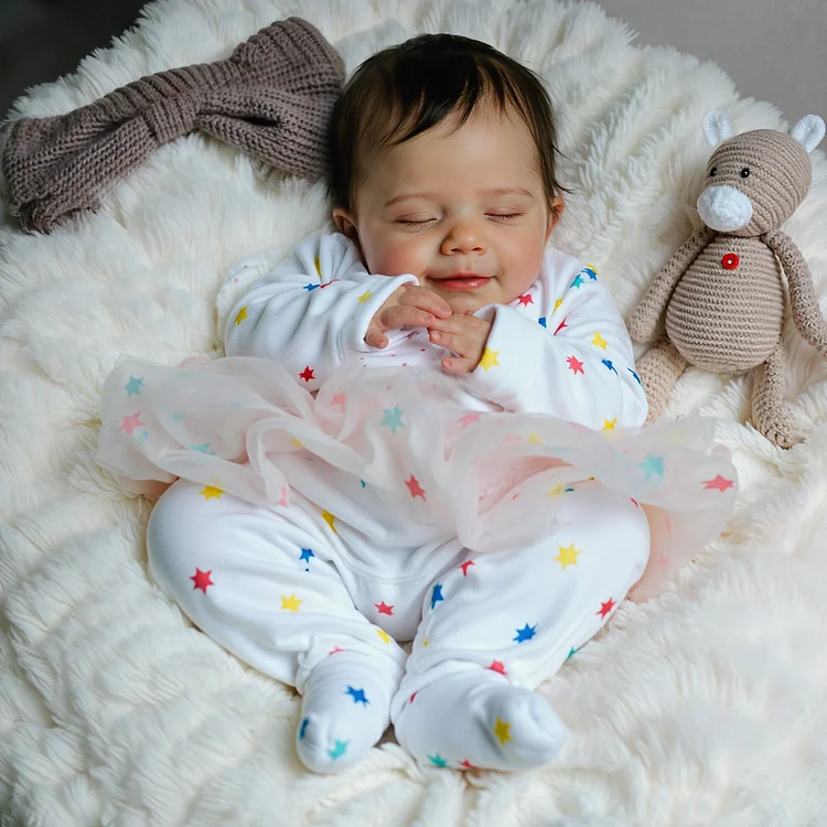  New [Heartbeat💖 & Sound🔊] 20" Kids Reborn Lover Trudie Reborn Baby Doll with Hand-Painted Hair - Reborndollsshop®-Reborndollsshop®