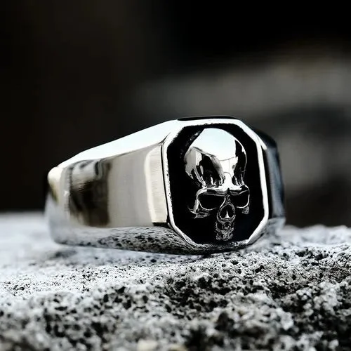 Retro Punk Gothic Simple Skull Ring