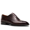 Men's Brogue Wingtip Oxford Shoes - Leather Sole