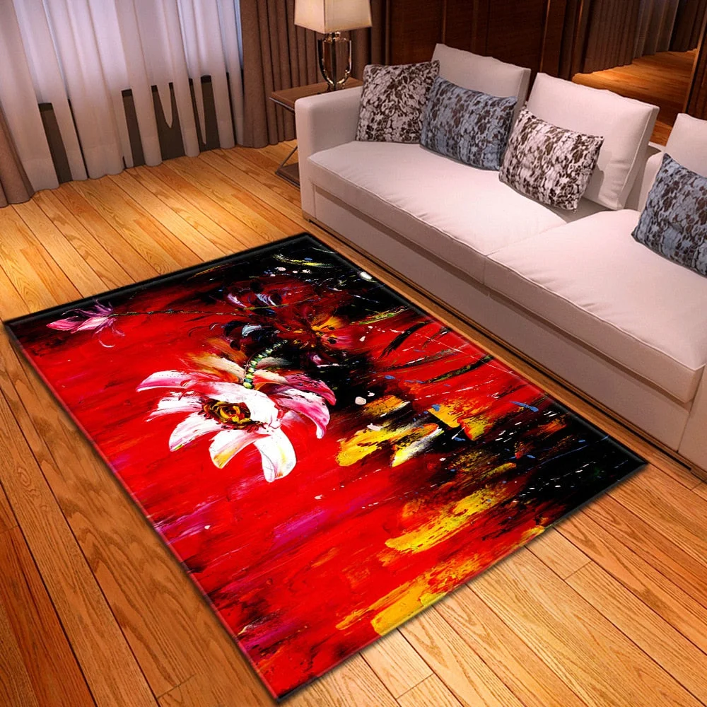 Modern Carpet Living Room Bedroom Decoration Kids Room Carpets Hallway Floor Children Rugs Home Flannel 3D Pattern Bedside Mat