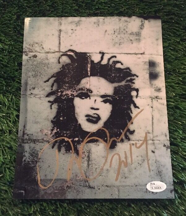 Lauryn Hill hand SIGNED Gold Ink 8X10 Graffiti Photo Poster painting JSA Sticker K56906