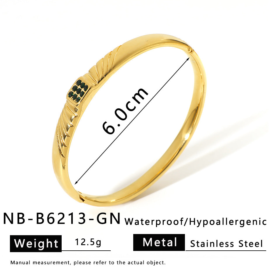 Stainless Steel Bracelet Titanium Steel Jewelry Fashion Stainless Steel Bracelet Versatile Senior Women