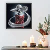Elegant Lady-Partial Special Shaped Diamond Painting 40*40CM