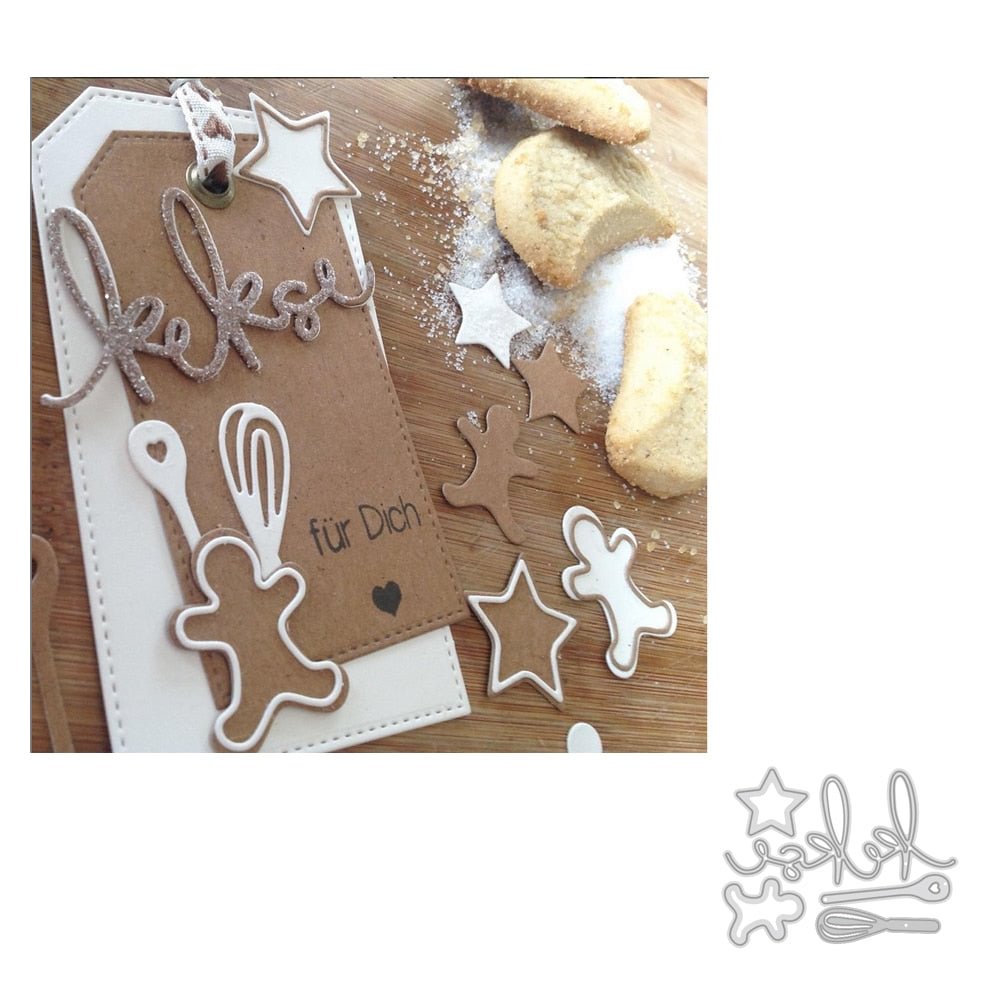 New Design Baking Cookie Tool Star Dies Scrapbooking Stencil Template for DIY Embossing Paper Photo Album Greeting Gift Cards