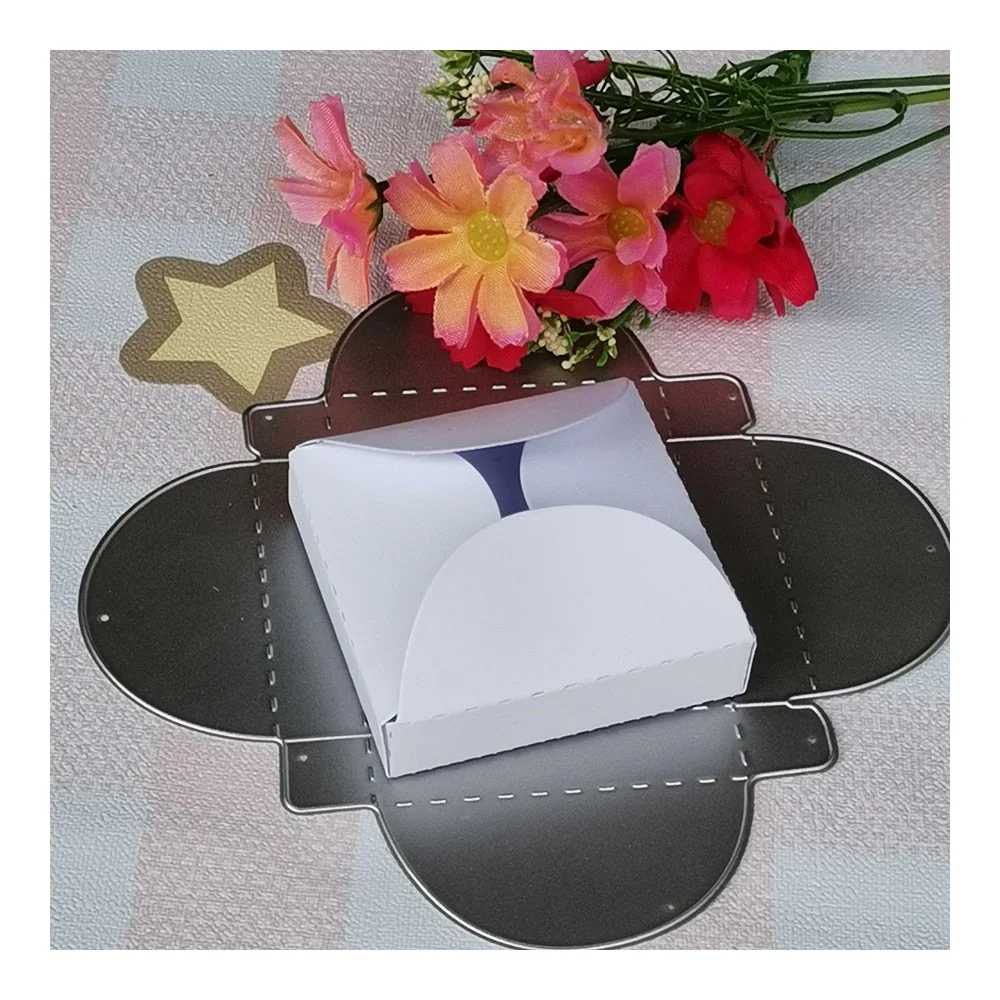 New Gift Box Metal Cutting Die Stencil Template for DIY Embossing Paper Photo Album Gift Cards Making Scrapbooking Dies Cut