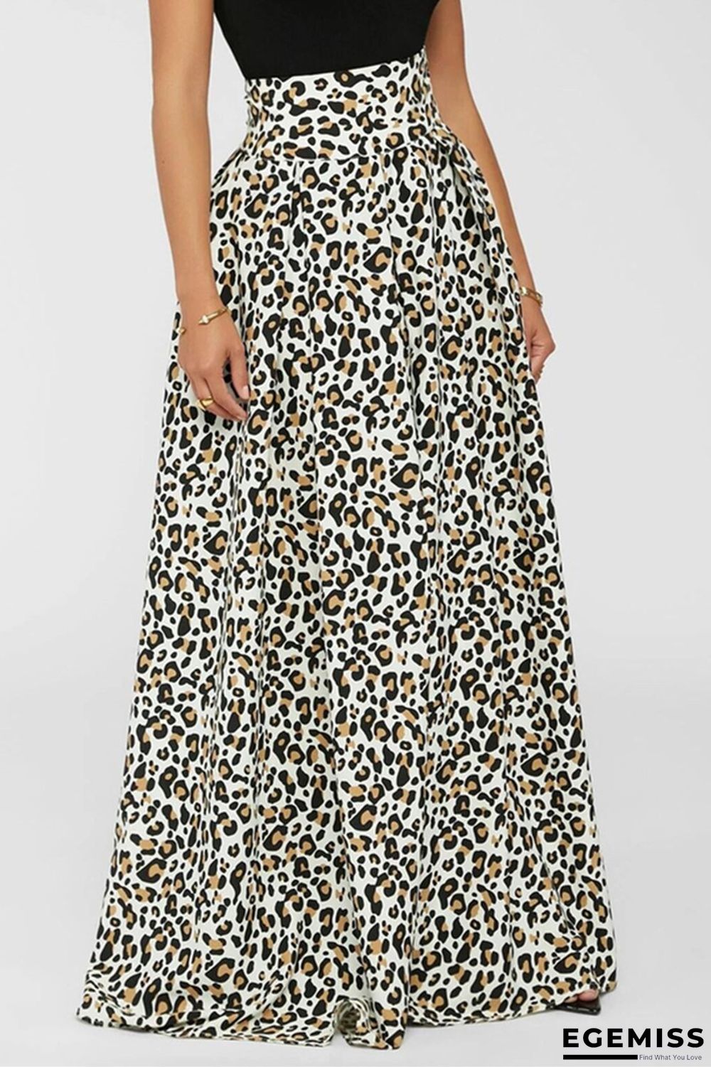 White Fashion Print Bottoms | EGEMISS