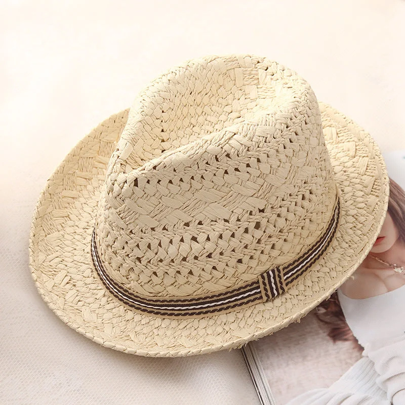 Unisex Sun Hat Outdoor Sun Prevent Top Hat Hand Knitted Hats
