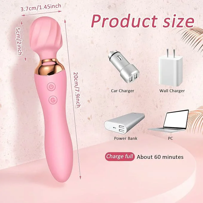 Clitoral Stimulator Anal Nipple G Spot Vibrators,10 Patterns Speeds Magic Quiet Dual Massager and Waterproof