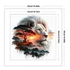 Silhouette Lion-11CT Stamped Cross Stitch 50*50cm/19.69*19.69in