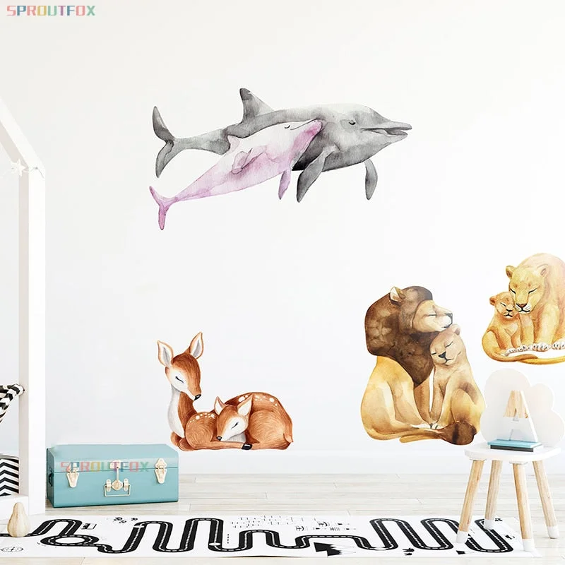 Vinyl Decorative Wall Stickers Home Decor Living Room Large Animal Decals Wall Stickers Bedroom Wall Decorations Living Room
