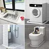 Bandes de retenue d'eau de salle de bains de toilette de bouchon d'eau de silicone