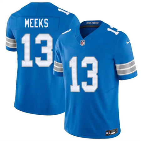 Youth Detroit Lions #13 Jackson Meeks Blue 2026 Vapor F.U.S.E. Limited Stitched Jersey