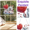 Diamond Painting Acrylic Cloud Heart White Bear Diamond Painting Art Pendants for Adults