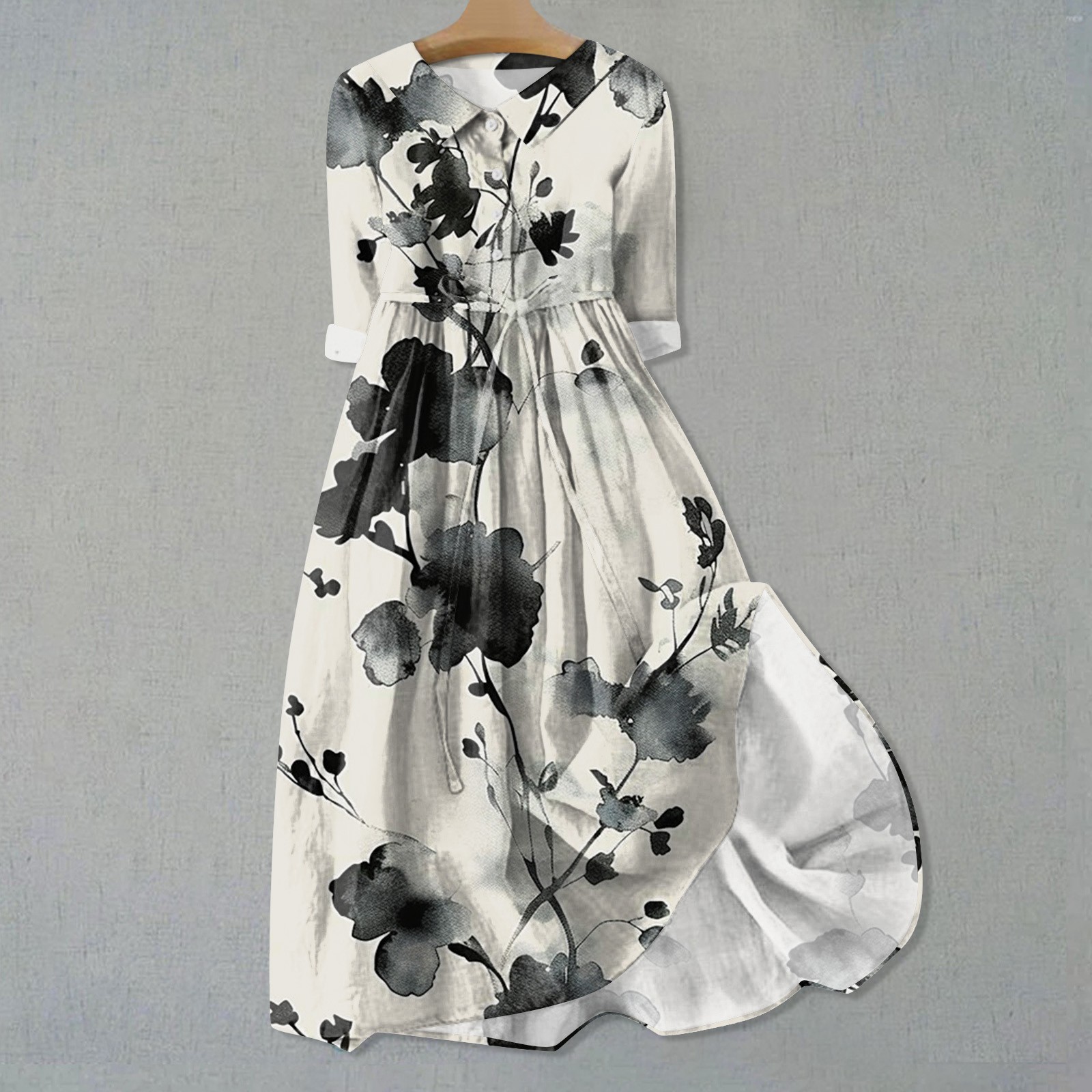 Nulclover Sleeveless Tunics Flower Dress Bohemian Summer Dress Long Sleeve Plain Floral A Line Dresses For Women платье женское вечернее