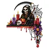 2pcs DIY Diamond Painting Halloween Door Corner Frame Wood(Terrifying Halloween)