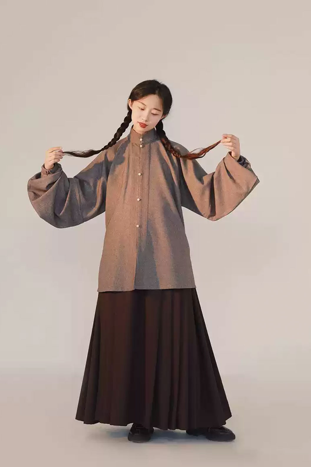 Ming dynasty hanfu liling top easy wear mamian skirt - gancao 甘草 Stupa Stones