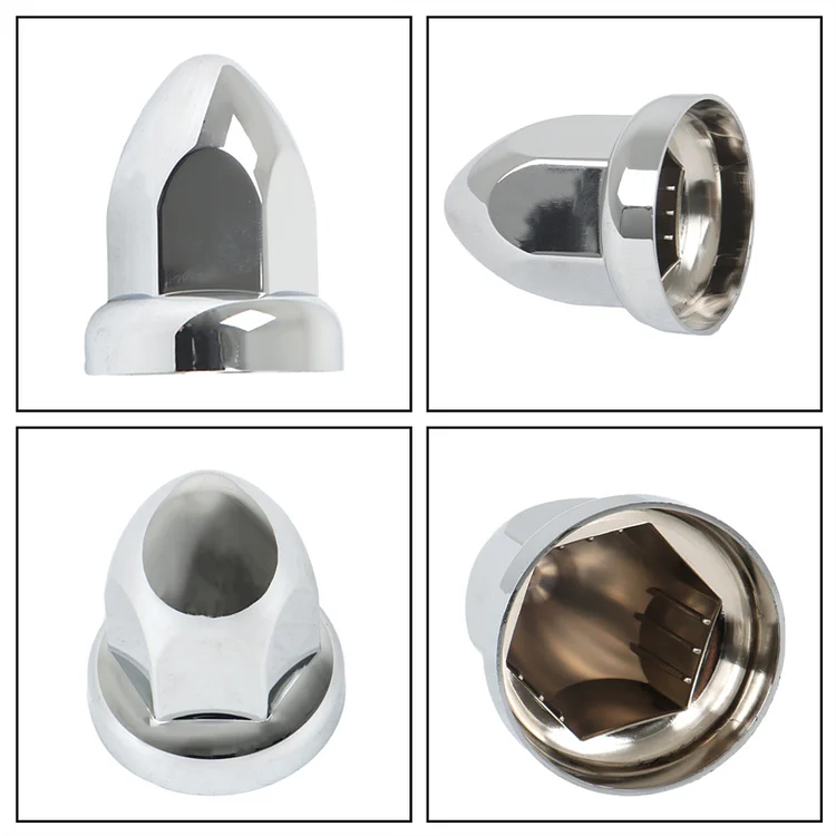 SEBLAFF 20Pcs 33mm Lug Nut Covers with 2-3/8 High Replacement for Semi Trucks