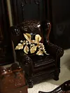 Retro Style Brown Plaster Jewelry Display Stand