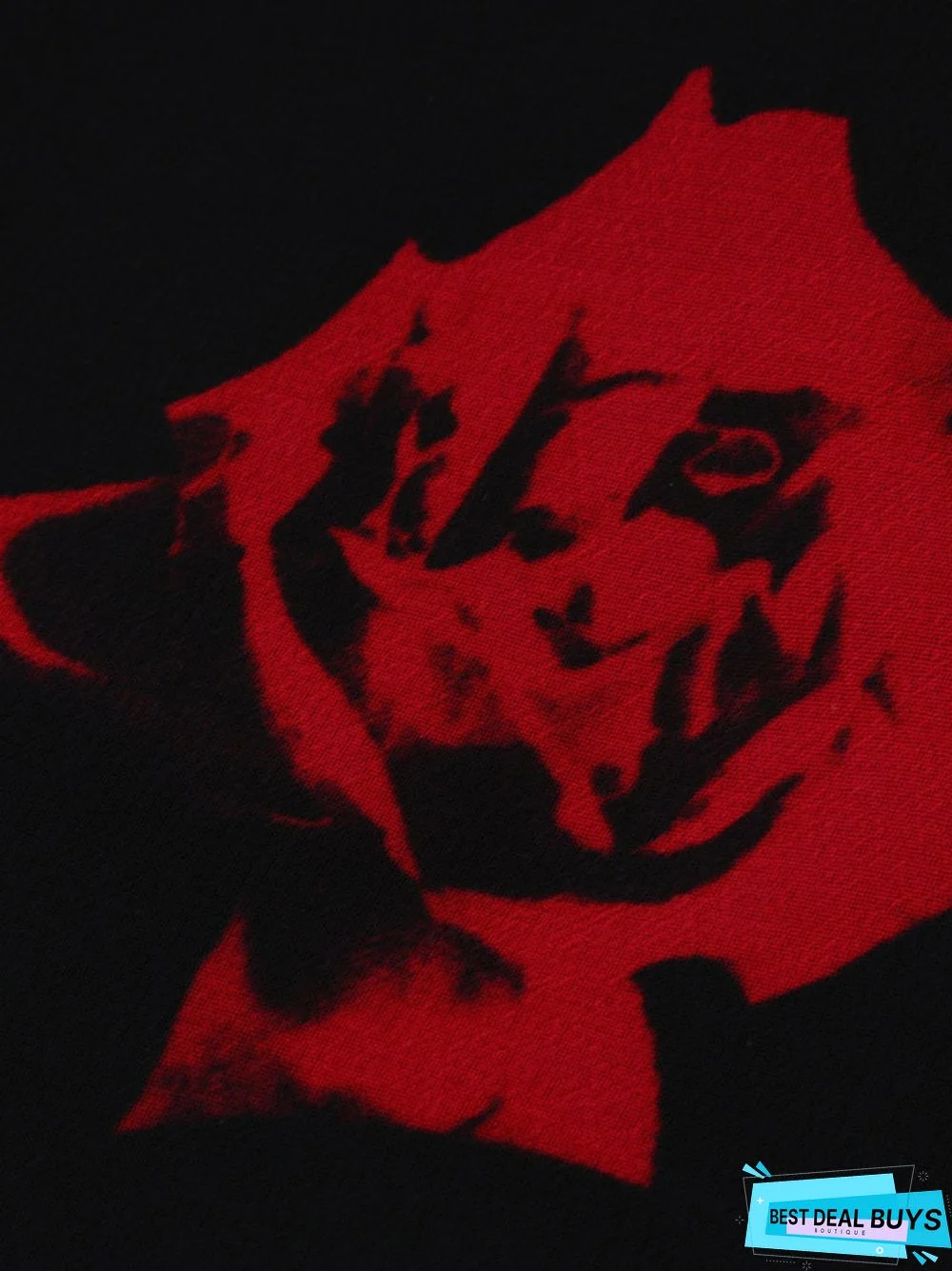 V-Neck Digital Print Short Sleeve Dress