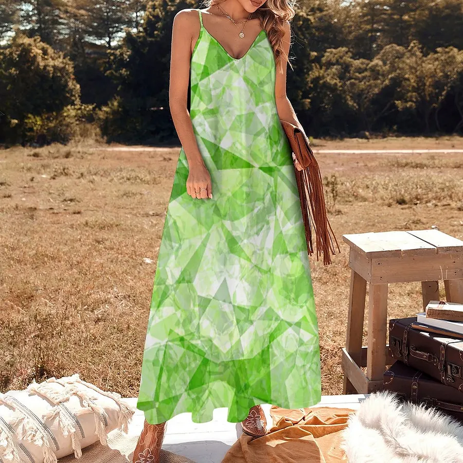 princess polly baby blue dress Neon Lime Green Summer Dress main image 1