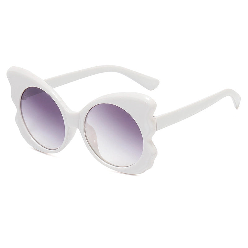 Retro Solid Color Ac Oval Frame Full Frame Women’s Sunglasses
