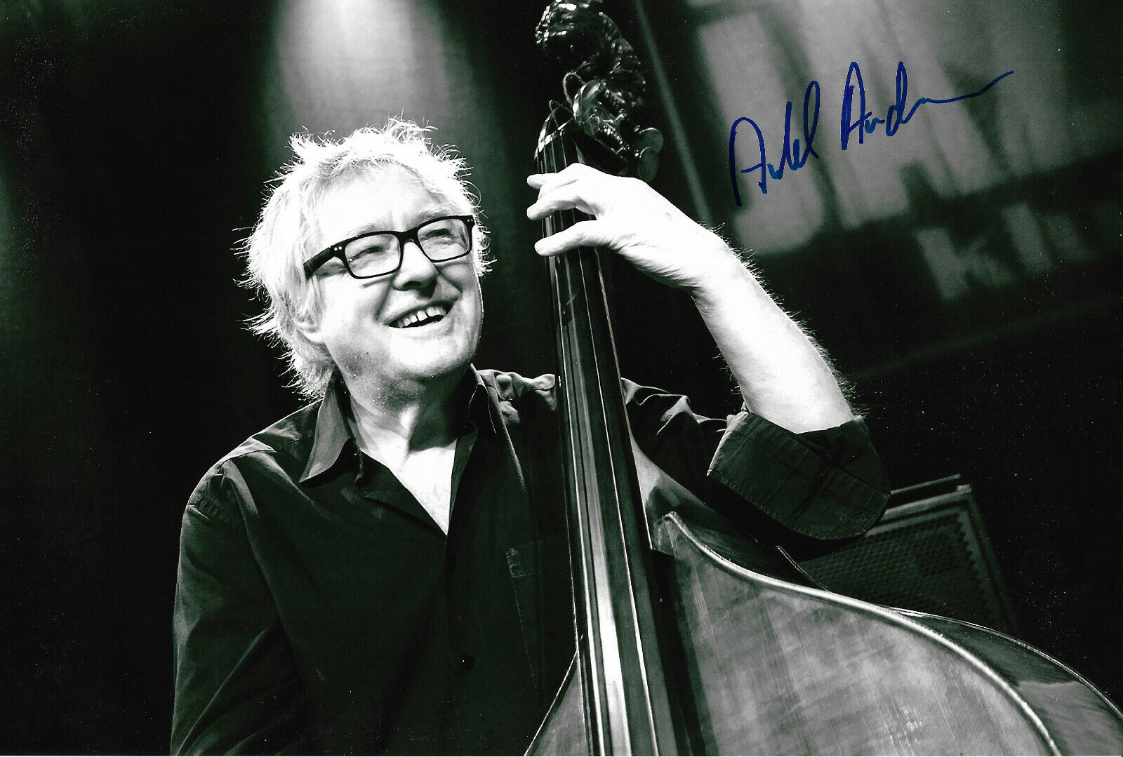 Arild Andersen Jazz signed 8x12 inch Photo Poster painting autograph