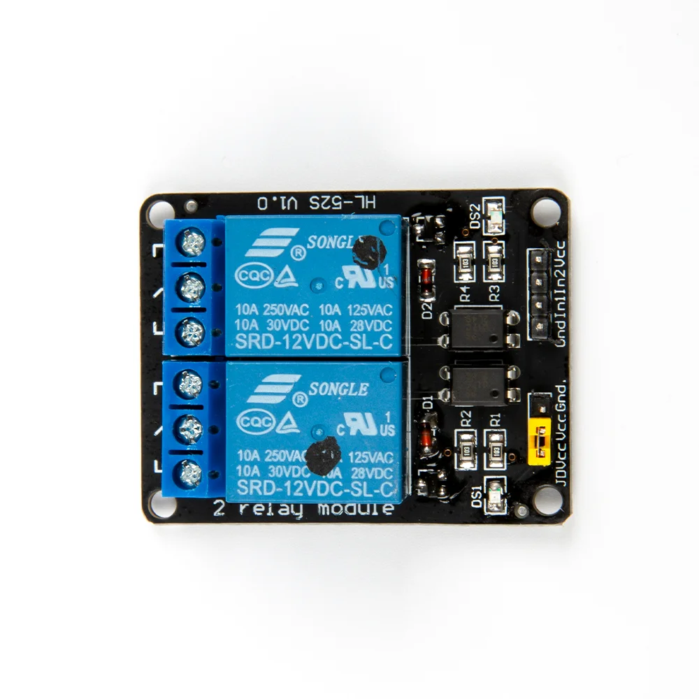 2 Channel DC 12V Relay Module with Optocoupler Low Level Trigger Expansion Board