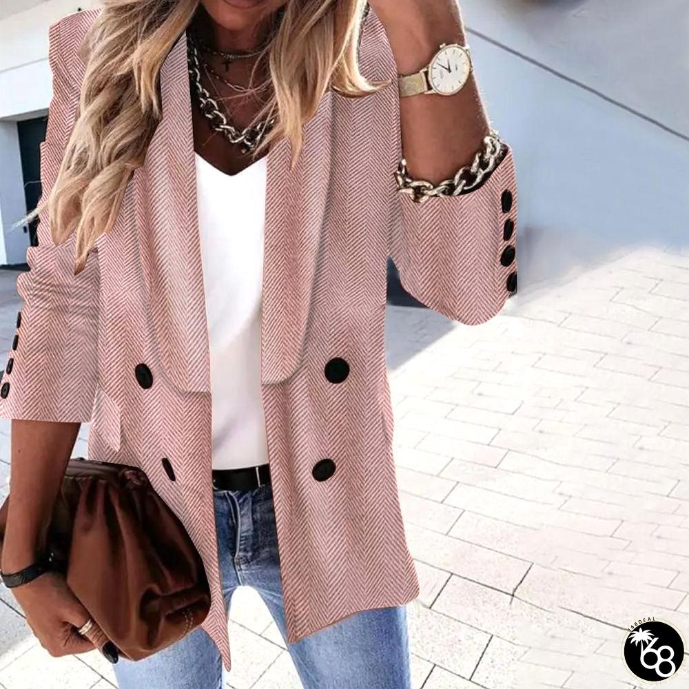 Popular Plain Lapel Long Sleeve Blazer Jacket | 168DEAL