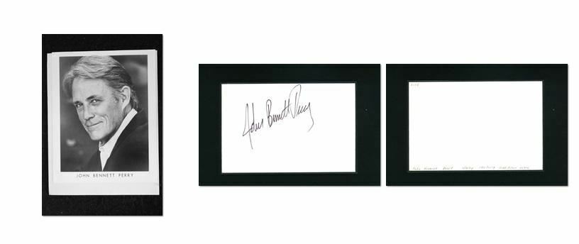 John Bennett Perry - Signed Autograph and Headshot Photo Poster painting set - Falcon Crest