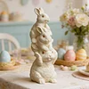 3D Stacking Rabbit Silicone Candle Mould DIY Easter Casting Tools Reusable Handmade Easter Soap Mould Desktop Ornament Silicone Moulds For Candle Making Craft Festival Decoration