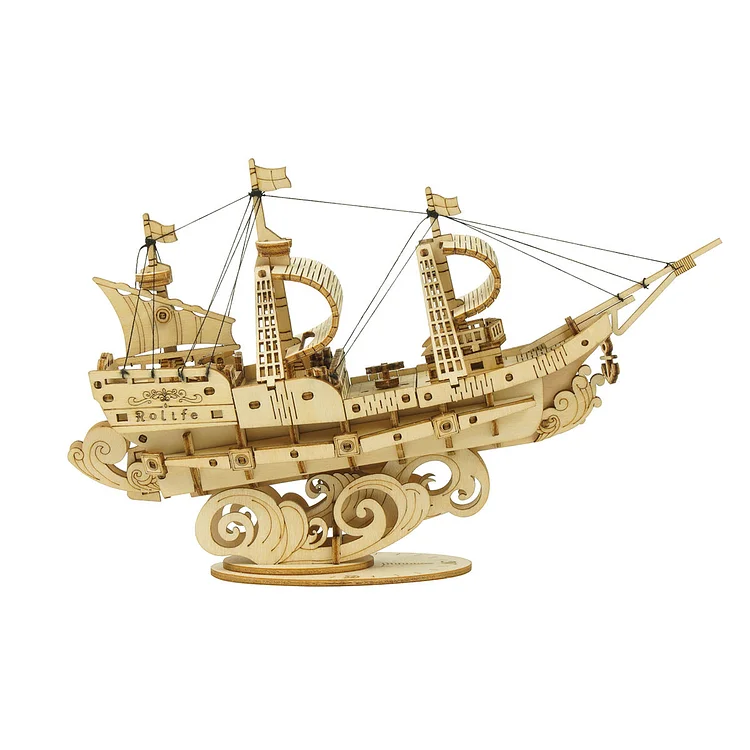 Rolife Sailling Ship Model 3D Wooden Puzzle TG305 | Robotime Australia