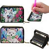 2pcs Animal Pattern Diamond Painting Fashion Card Holder Compact Coin Purse