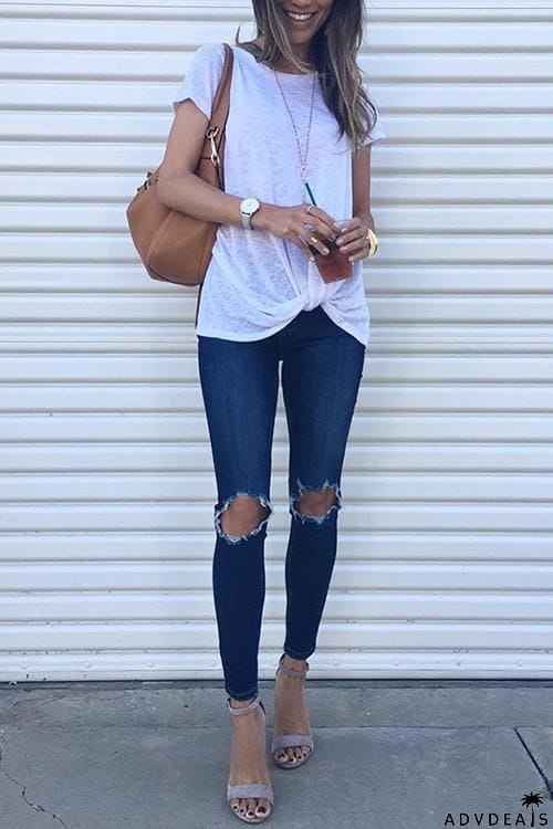 Knot Short Sleeve T Shirt