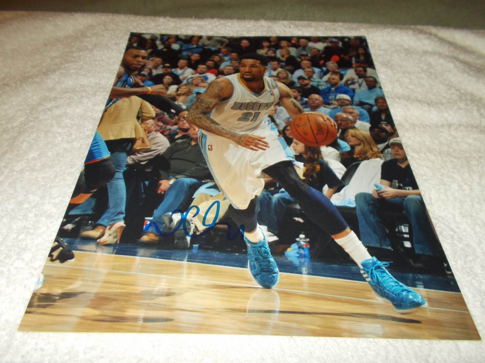 WILSON CHANDLER Denver Nuggets SIGNED AUTOGRAPHED 8x10 Photo Poster painting COA Basketball