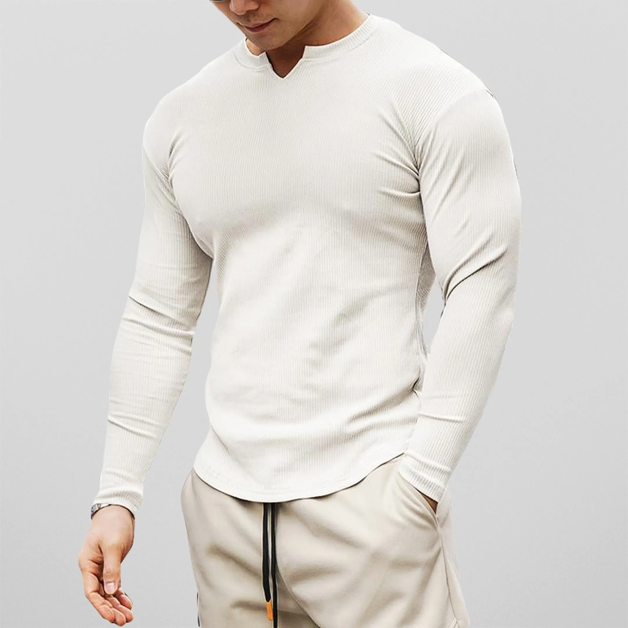 Men's Stretch Cotton Muscle Fit Shirt &ndash; Smart Casual Everyday
