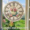 2D DIY Acrylic Teapot Diamond Painting Clock Pendant w/ Clock Function Wall Art