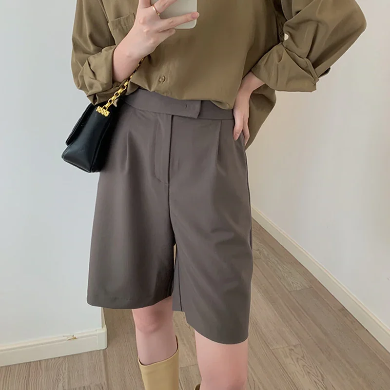 Slim High Waist Wide Legs Versatile Pants