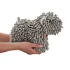 Chenille Dog Hand Towel Fluffy and Soft Decorative Puppy Towels Highly Sorbent Microfiber Multipurpose for Bathroom Kitchen Washstand