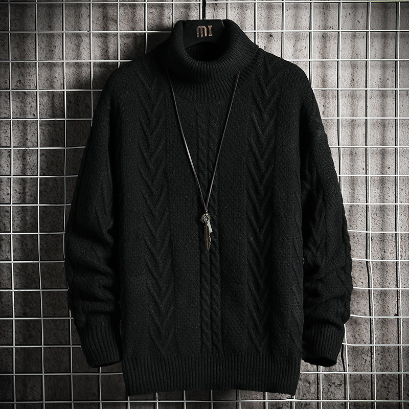 Turtleneck Thick Pattern Sweater / TECHWEAR CLUB / Techwear