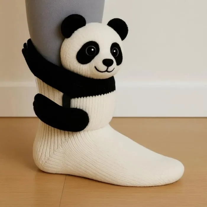 Hughug 3D Knit Animal Socks