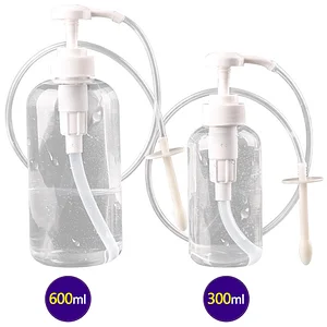 300/600ml Press Bottle Adult Sex Enema Cleaning Irrigator