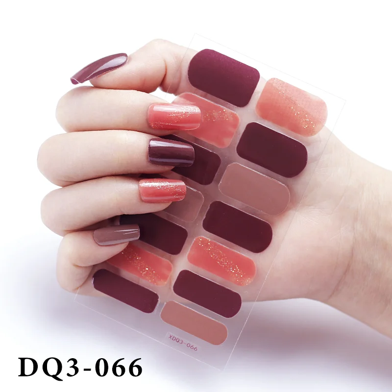 Churchf Nail Stickers Fashion Design Nail Polish Stickers Full Cover Nail Decorations for Manicure Self Adhesive Decals for Nails-Nail Inspo