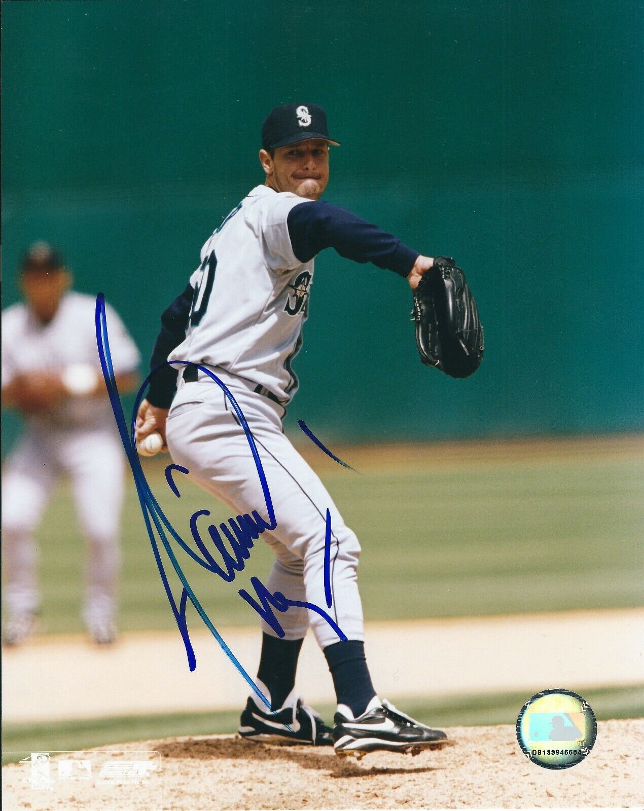 Autographed JAMIE MOYER Seattle Mariners 8x10 Photo Poster painting - w/COA