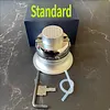 360&deg; Swivel Ball Mini Bench Vise, Solid Aluminum Precision Clamp 0-80mm Opening for Coin Cleaning Model Making Seal Carving