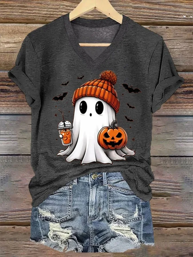 Women'S Ghost Print Shirt