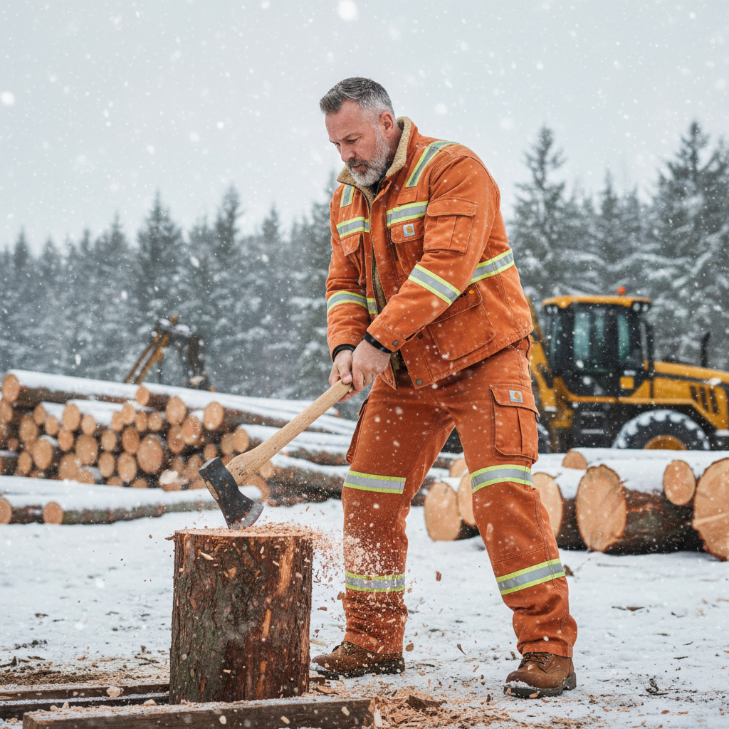 Men's Outdoor Thickened Fleece-lined Multifunctional Multi-pocket Work Jacket/Workwear