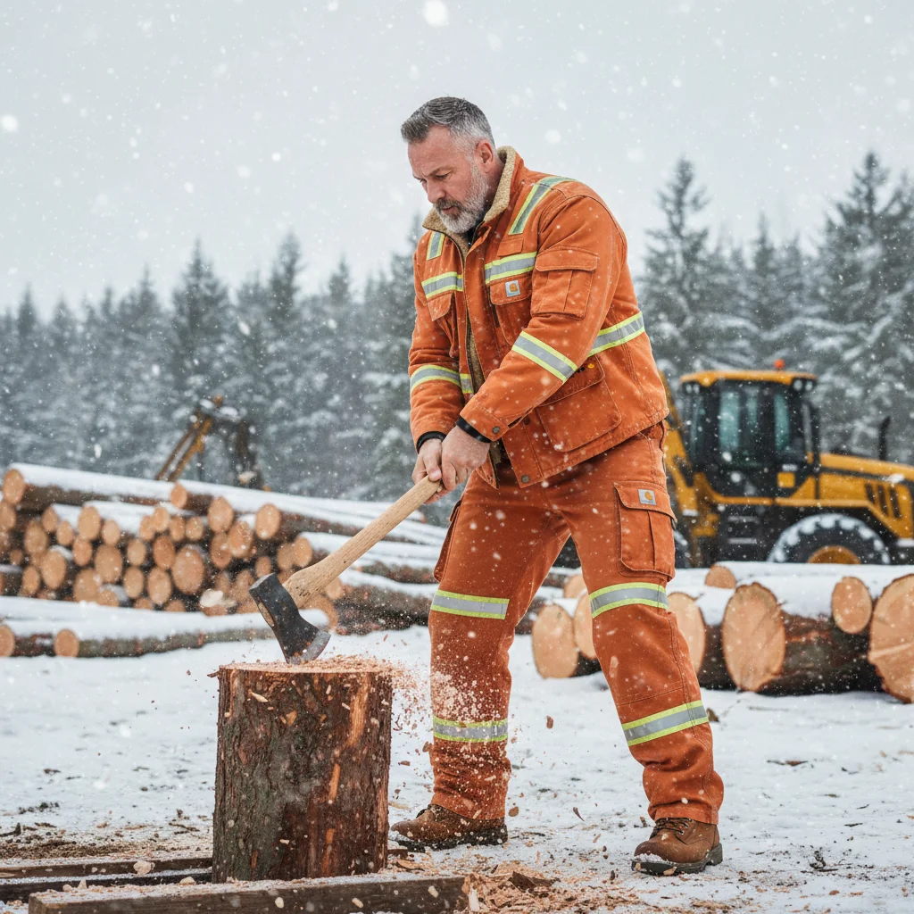 Men's Outdoor Thickened Fleece-lined Multifunctional Multi-pocket Work Jacket/Workwear